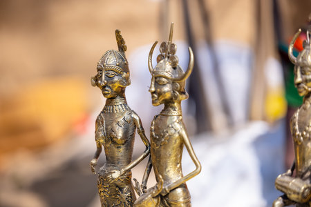 Statues of the gods at the flea market.の写真素材