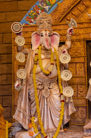 Statue of Lord Ganesha in the Ganesha temple.
