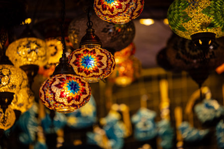 Handmade colourful souvenir products at surajkund craft fair.