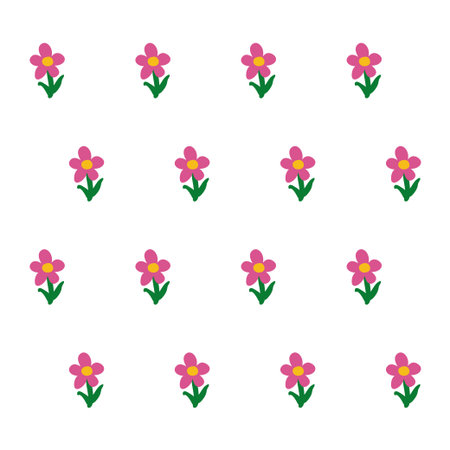 Flower pattern. Vector illustration of flowers. Floral pattern.のイラスト素材