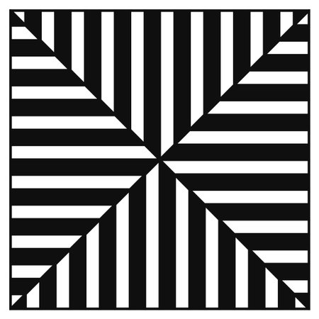 Geometric vector pattern with triangular elements. abstract picture for wallpapers and backgrounds. Black and white ornament.のイラスト素材
