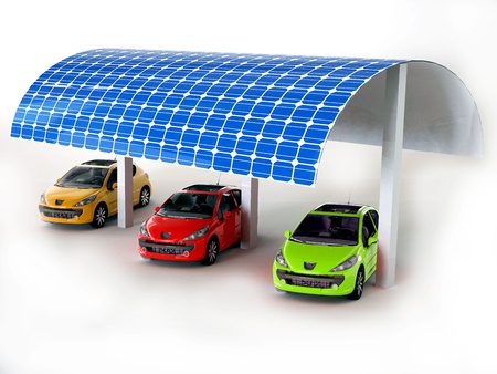solar panel for carsの写真素材