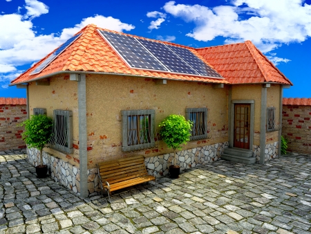 house energy saving conceptの写真素材