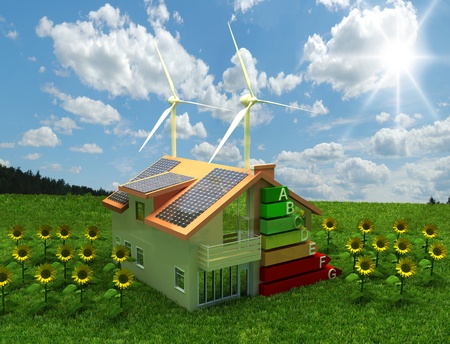 house energy saving conceptの写真素材