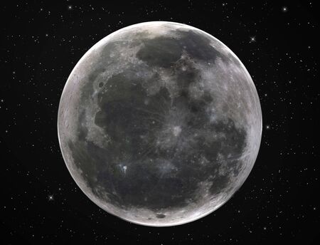 moon in spaceの写真素材