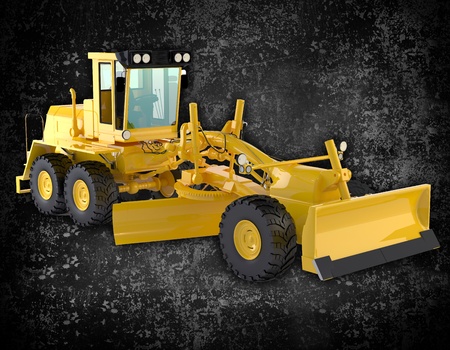 bulldozer backgroundの写真素材
