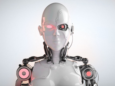 robot  womenの写真素材