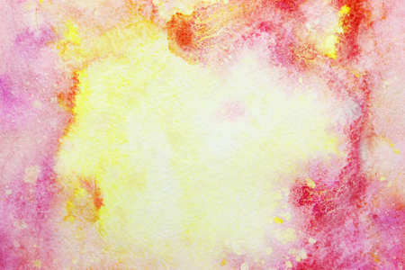 soft watercolor background with brush splatter の写真素材