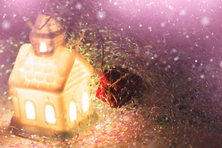 vintage christmas decorationsの写真素材