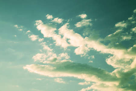 sky with clouds, toned image