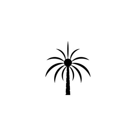 Palm tree summer logo template vector illustrationのイラスト素材