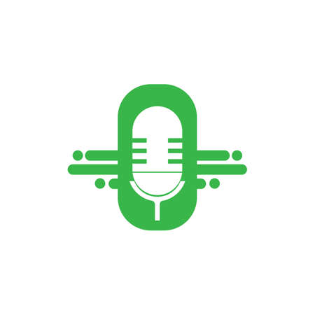 mic icon vector illustration template designのイラスト素材