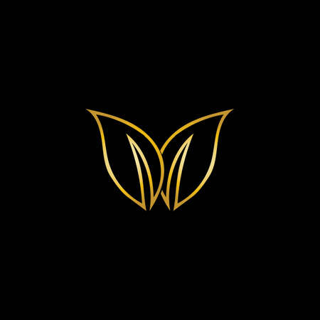 leaf ecology  icon vector illustration template designのイラスト素材