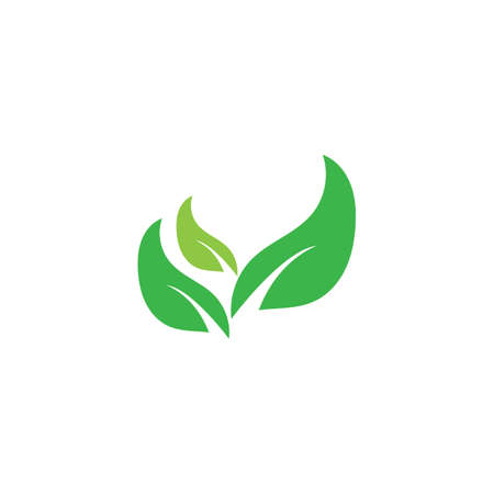 leaf ecology  icon vector illustration template designのイラスト素材