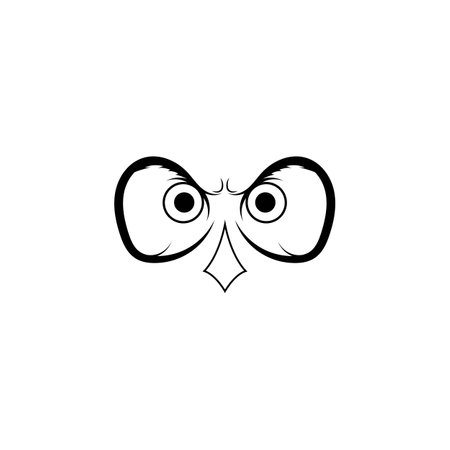owl icon vector illustration template designのイラスト素材