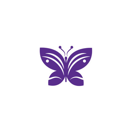 Beauty Butterfly Vector icon designのイラスト素材