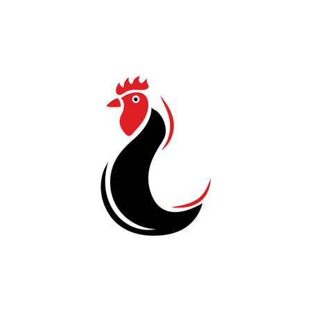 chicken icon vector illustration template designのイラスト素材