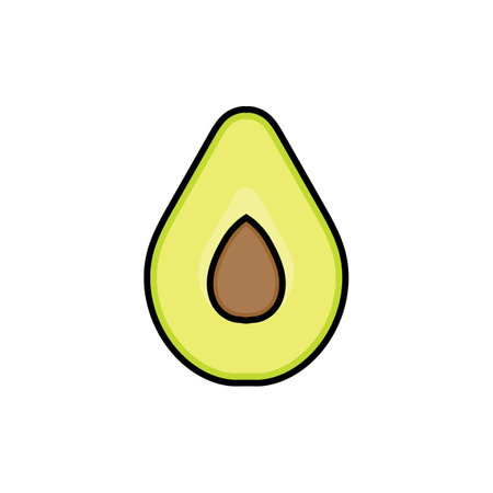 avocado icon vector illustration template design