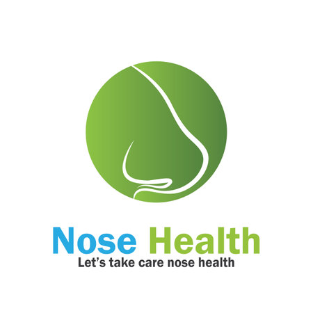 nose health care icon vector illustration template designのイラスト素材