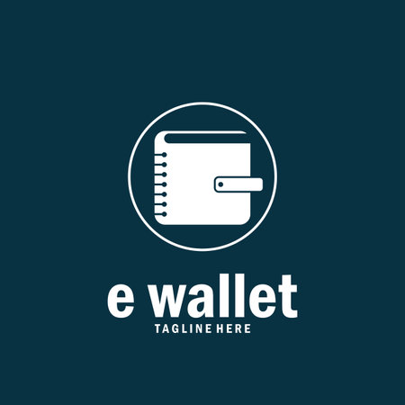 e wallet modern pay icon vector illustration template designのイラスト素材