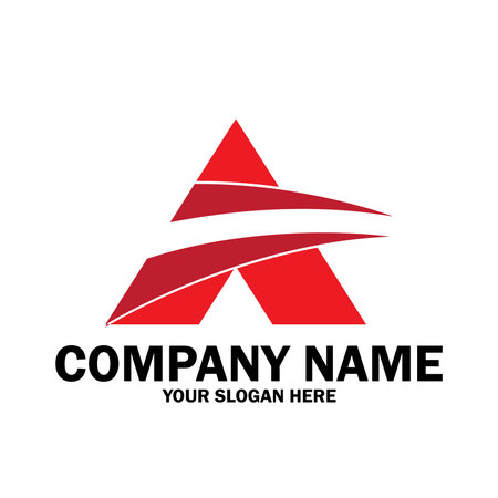 A Letter Template vector icon illustration designのイラスト素材