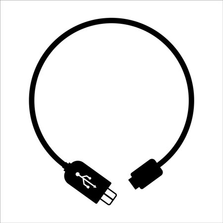 usb icon vector illustration designのイラスト素材