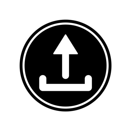 upload icon vector illustration designのイラスト素材