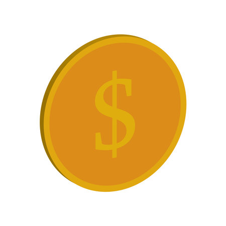 coin icon vector illustration logo designのイラスト素材