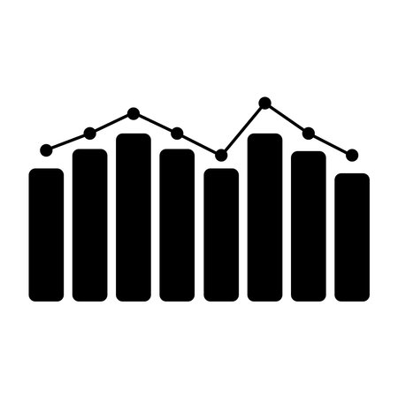 graph chart icon vector illustration logo designのイラスト素材