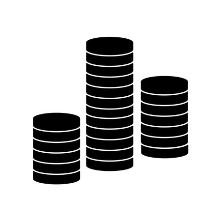 coin icon vector illustration logo designのイラスト素材