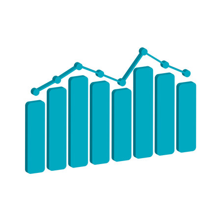 graph chart icon vector illustration logo designのイラスト素材