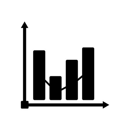 graph chart icon vector illustration logo designのイラスト素材