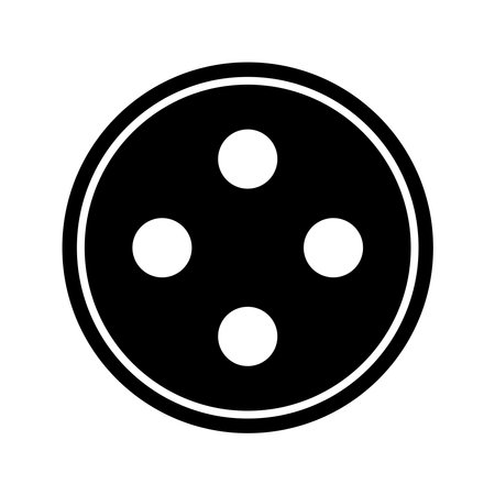 clothing button icon vector illustration logo designのイラスト素材