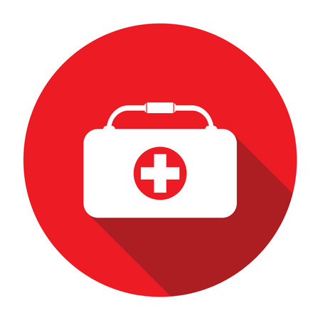 first aid kit icon vector illustration logo designのイラスト素材