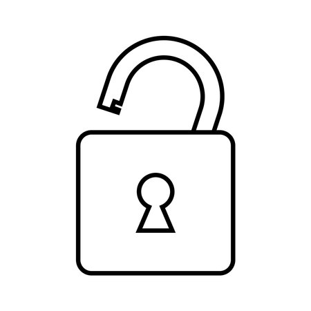 padlock icon vector illustration logo designのイラスト素材