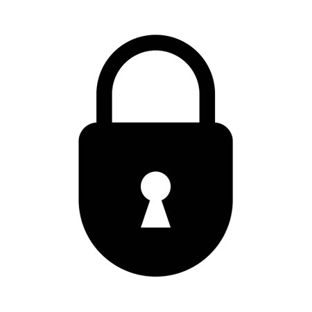 padlock icon vector illustration logo designのイラスト素材