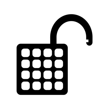 padlock icon vector illustration logo designのイラスト素材