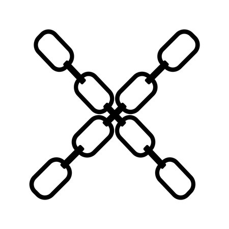 chain icon vector illustration logo designのイラスト素材