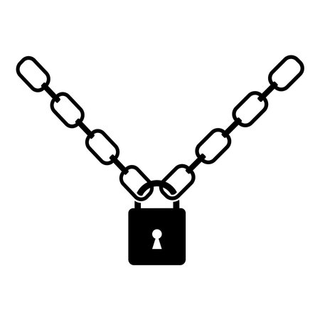 chain icon vector illustration logo designのイラスト素材