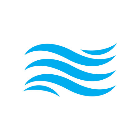 wave icon vector illustration logo designのイラスト素材