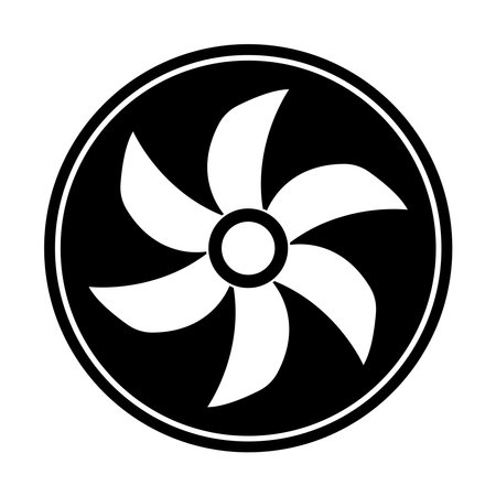 fan icon vector illustration logo designのイラスト素材