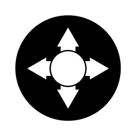 directions or navigation icon vector template illustration logo designのイラスト素材