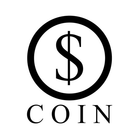 coin icon vector template illlustration logo designのイラスト素材