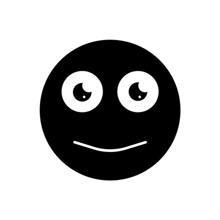 smiley emoticon icon vector template illustration designのイラスト素材