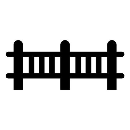 fence icon vector template illustration logo designのイラスト素材