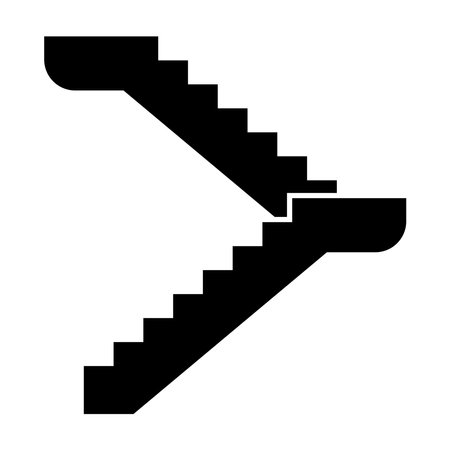 stairs icon vector template illustration logo designのイラスト素材