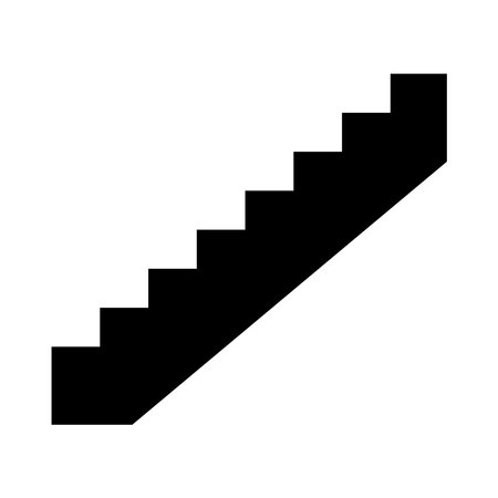 stairs icon vector template illustration logo designのイラスト素材
