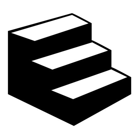 stairs icon vector template illustration logo designのイラスト素材