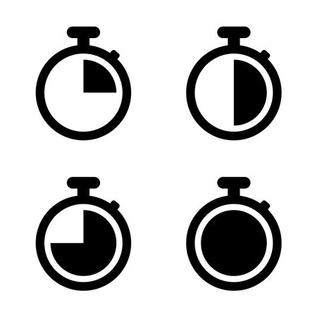 stopwatch icon vector template illustration logo designのイラスト素材