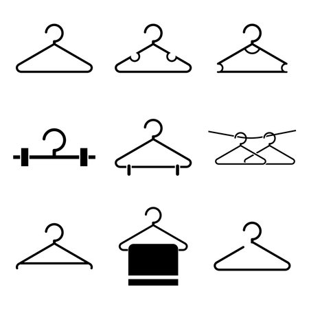 hanger icon vector template illustration logo designのイラスト素材